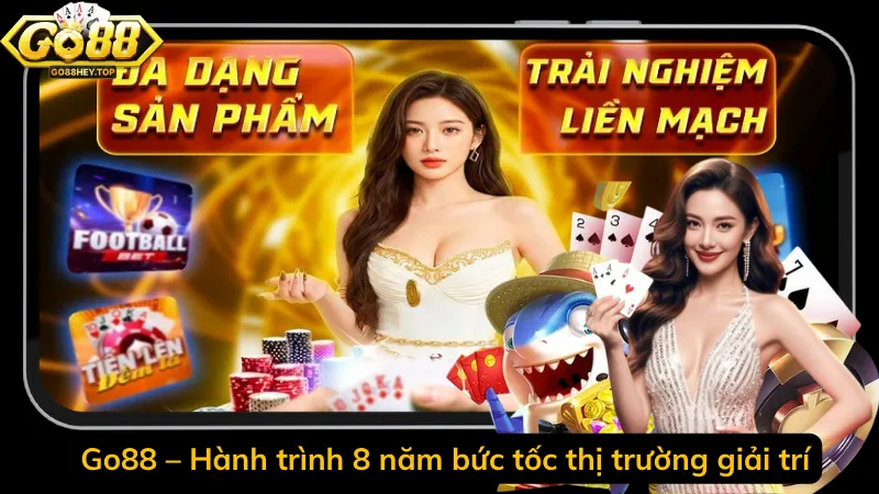 Go88 – Hành trình 8 năm bức tốc thị trường giải trí