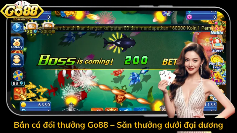 Bắn cá đổi thưởng Go88 – Săn thưởng dưới đại dương