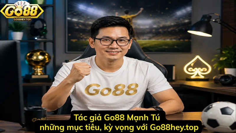 Tác giả Go88 Mạnh Tú và những mục tiêu, kỳ vọng với Go88hey.top