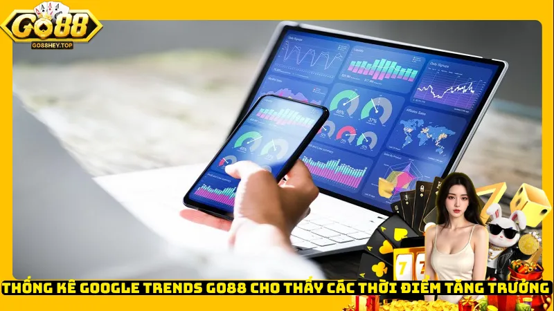 Thống kê Google Trends Go88 cho thấy các thời điểm tăng trưởng 