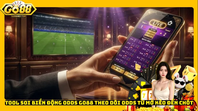 Tool soi biến động odds Go88 theo dõi odds từ mở kèo đến chốt