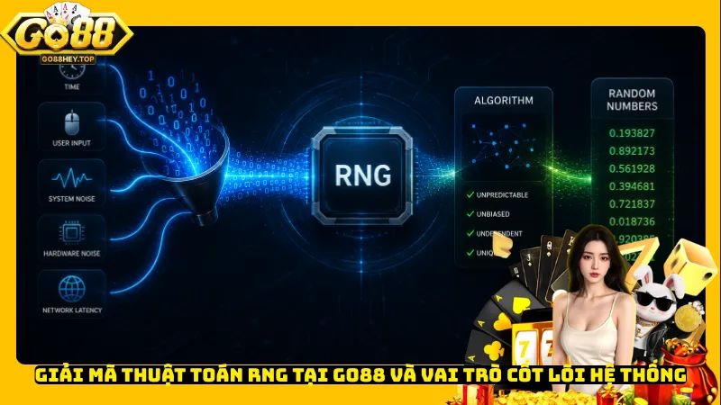 Giải mã thuật toán RNG tại Go88 và vai trò cốt lõi hệ thống